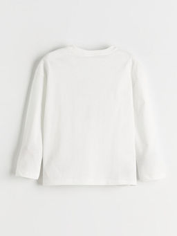 Bisiklet Yaka Bask?l? Erkek ?ocuk Ti??rt 2li