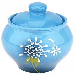 Горшок для жаркого керамический "Русский" 0,5л, д13см, h12см, "Расторопша", с крышкой (Россия)