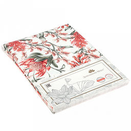 Скатерть 200х145см "Сардиния", длина стола до 160см, на 6-8 персон, рогожка, хлопок "Премиум" 186г/м2, упаковка классическая 28х41см, "Домашняя мода" (Россия)