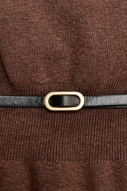 KNITTED CAPE TOP WITH BELT - Zara фото 5