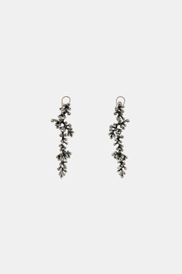 WATERFALL RHINESTONE EARRINGS - Zara фото 8