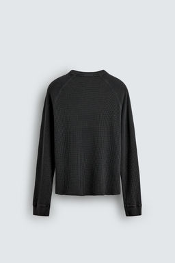 CAMISETA ESTRUCTURA WAFFLE AARON LEVINE X ZARA / Gris antracita  фото 7