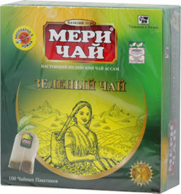 Meri Chai. Зеленый карт.упаковка, 100 пак. (Уцененная)