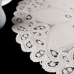 Цена за 12 шт. Салфетка ажурная Цветок, 3838 см, цвет бежевый - Simaland фото 2