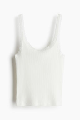 Top de tirantes con ribete de encaje - H&m фото 2