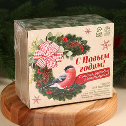 Подарочный набор Снигирь: сбор трав 20 г., варенье из сосновых шишек 20 г., безалкогольный бальзам 100 мл. - Доброе здоровье фото 6