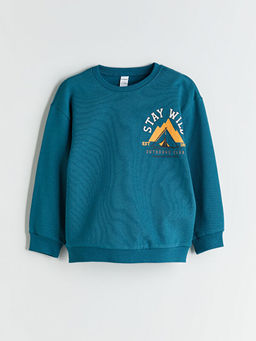 Bisiklet Yaka Erkek ?ocuk Sweatshirt