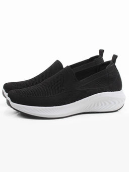 05-TEX-D04-02 BLACK Полуботинки спортивные летние мужские (текстиль)