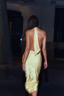 HALTER MIDI DRESS