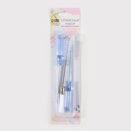 Сервисный набор для швейных машин, 3 предмета: отвёртка 2 шт., щётка