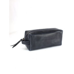 Сумка/Нессер дорож натуральная кожа Croco-726, 1отд, синий пулл-ап (85) 265371