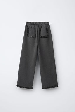 GINGHAM CHECK TROUSERS WITH RUFFLES - Zara фото 2