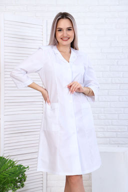 Халат женский 140 ТС. Цвет: белый - Стильб фото 6