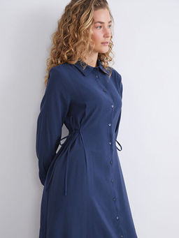 Modal Kar???ml? G?mlek Elbise