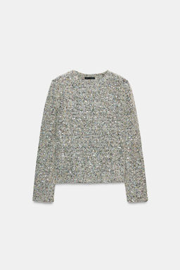 LONG SLEEVE SEQUIN JUMPER - Zara фото 4