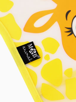 Нагрудник для кормления M&B «Жирафик Лило» непромокаемый на липучке, с карманом