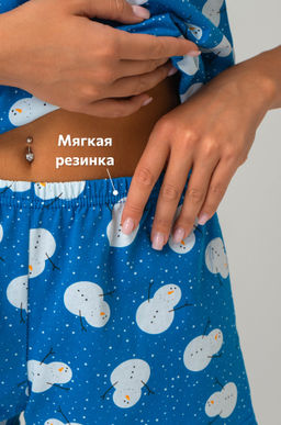 Женская новогодняя пижама с шортами Happyfox - Happy fox фото 5