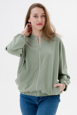Бомбер из коттон фита полынь макси - Амадэль фото 11