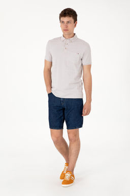 Erkek Slim Fit Polo Yaka A__k Gri Ti__rt Sepette S_rpriz _ndirim - U.s. polo assn фото 4