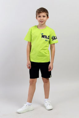 CRB wear / CSKB 90246-36-402 Комплект для мальчика (футболка, шорты),лайм/Ex.Cherubino