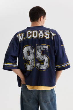 Camiseta de malla estampada Oversized Fit - H&m фото 9
