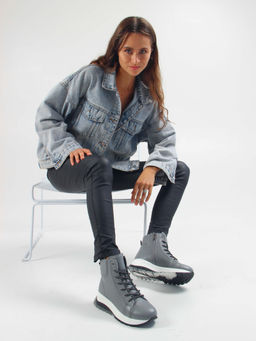 Ботинки 311.AVATARbl. Серый макс/Мех