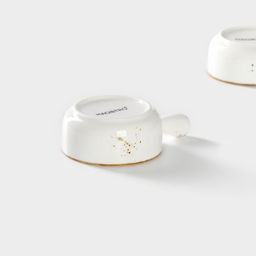 Кокотницы «Церера», набор 2 шт., d=7.5 см, 100 мл, фарфор, белые