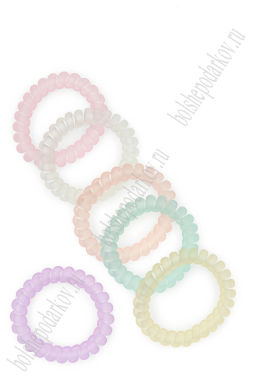 Резинки-пружинки для волос 5,5 см (12 шт) SF-7806, ассорти №2