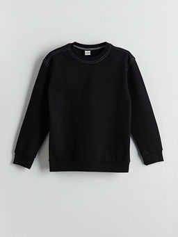 Bisiklet Yaka Erkek ?ocuk Sweatshirt