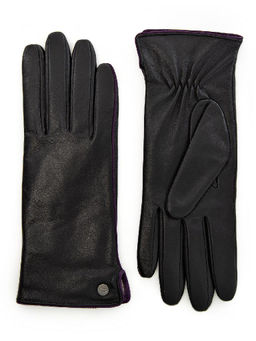 Перчатки жен п/ш LB-0209 black/d.violet - Labbra фото 17