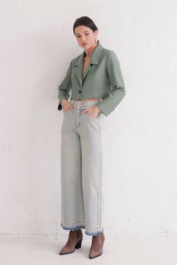 12175 Джинсы-трубы голубые - Martichelli фото 3