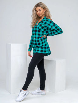 Туника женская, цвет зеленый