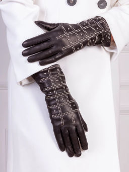 Перчатки женские ш+каш. IS01436 black - Eleganzza фото 3