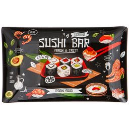 Цена за 6 шт. БЛЮДО ДЛЯ СУШИ КОЛЛЕКЦИЯ BUFFET 25*15*2 СМ