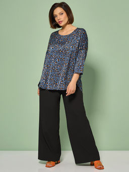 Блузка 0250-2а темно-голубой - Aquarell фото 29