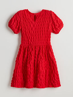 Bisiklet Yaka K?z ?ocuk Elbise