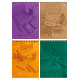 Блокнот А5 60л. на гребне "Моноколор. Офис" ("BG", Б5гр60 06541)