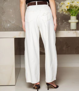 Джинсы #КТ6908 (1), молочный