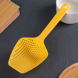 Цена за 2 шт. Ложка-дуршлаг, 34 см, пластик, МИКС