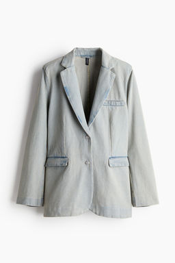 Americana de botonadura sencilla en denim - H&m фото 5