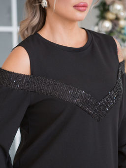 Платье 1433-1 черный