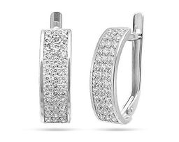 Серьги из серебра куб.циркон., ЗК2100577