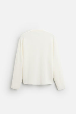 COTTON BLEND TEXTURED SWEATER - Zara фото 23
