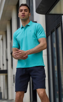 Шорты мужские льняные F111-0960-1 тёмно-серые