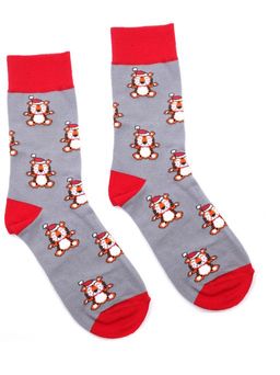 Носки НГ р.35-40 Wow Тигрёнок на сером - Krumpy фото 4