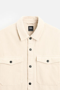 PADDED CORDUROY OVERSHIRT - Zara фото 26