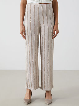 Beli Lastikli Dokulu Geni? Pa?a Kad?n Pantolon