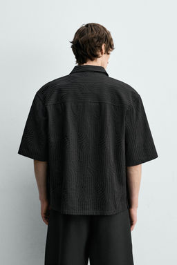 CAMISA JACQUARD BORDADO / Negro - Zara фото 3