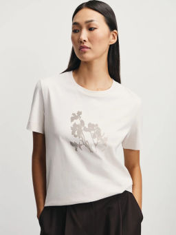 Футболка из хлопка с принтом / Zarina