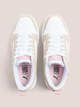 Детские кеды PUMA Puma Rebound V6 Lo Jr Артикул 4587291, бежевый